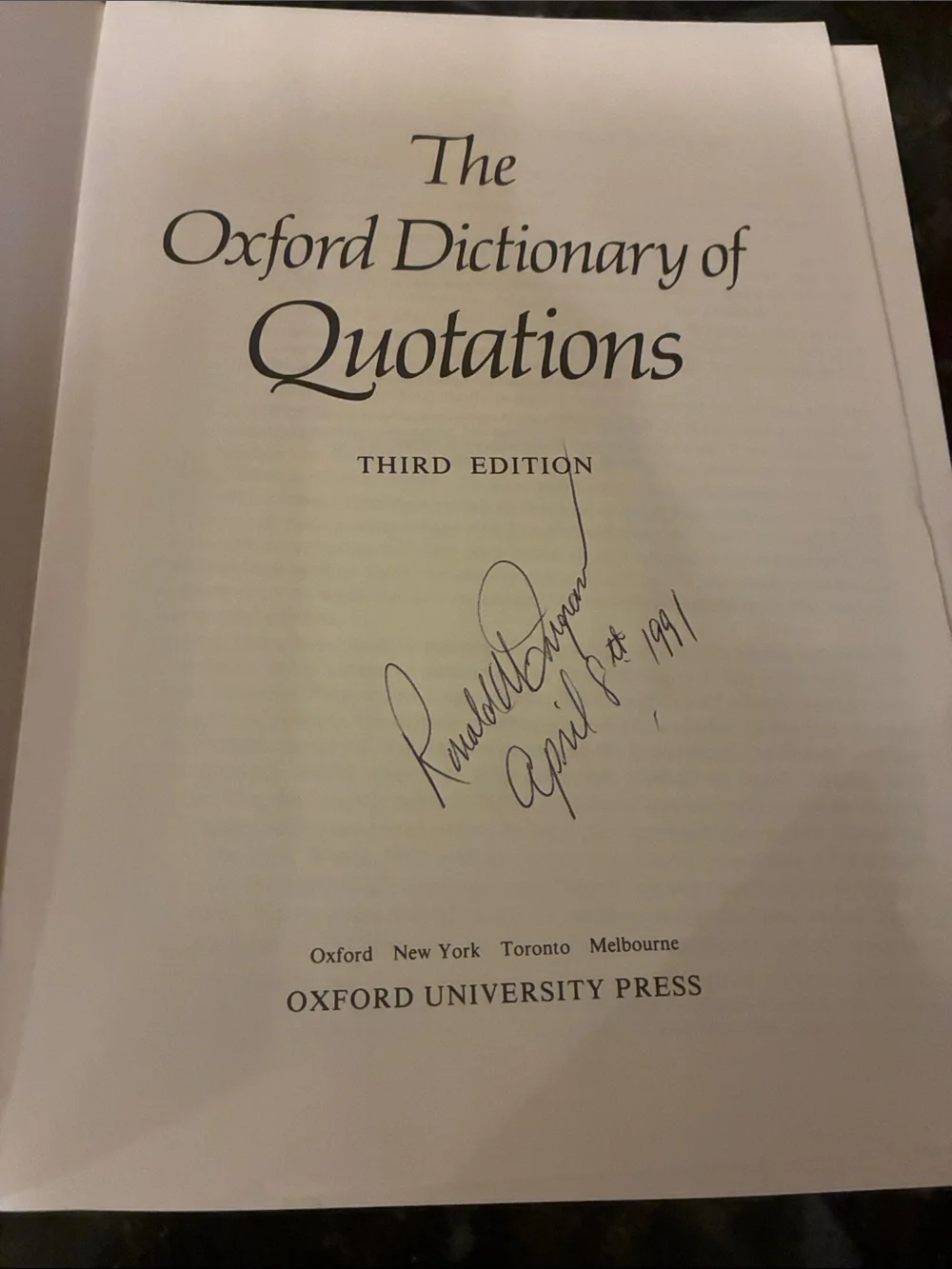 The Oxford Dictionary of Quotations. 3rd Edition